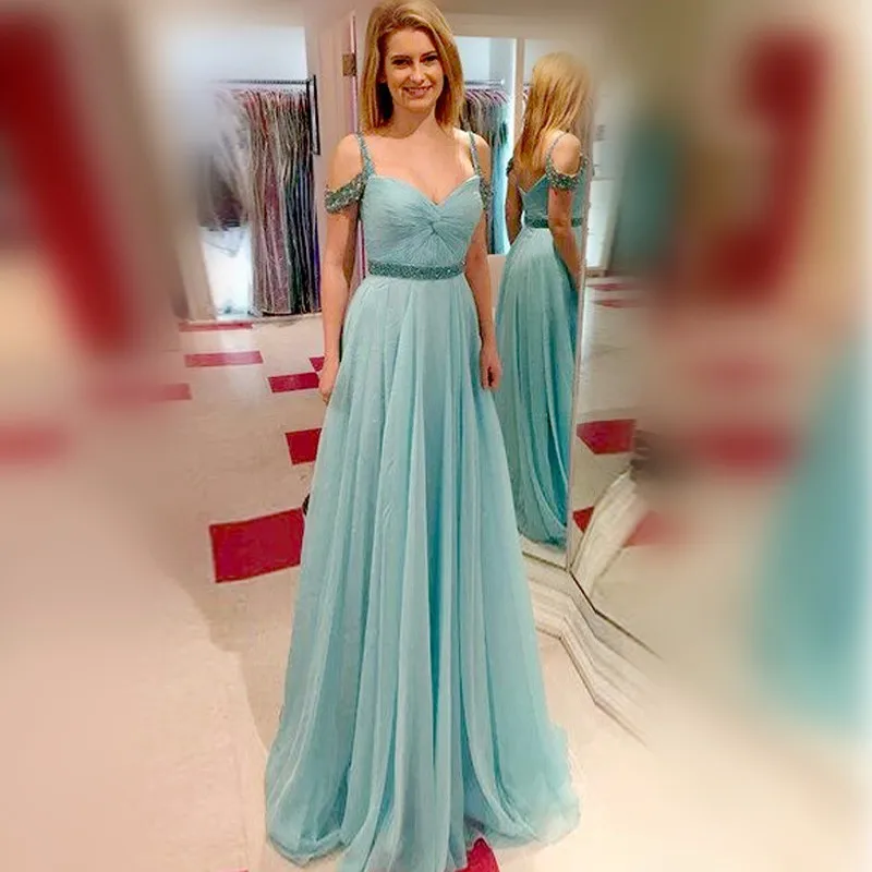 2017 Мода С Должен Пром Платья Sexy Милая Pleat Ruched Спинки Кристалл Бисера На Заказ