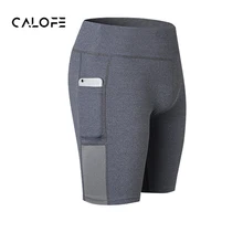 CALOFE шорты для бега фитнес для женщин Тонкий Йога тренажерный зал узкие штаны профессиональная спортивная одежда с карманом для телефона лето