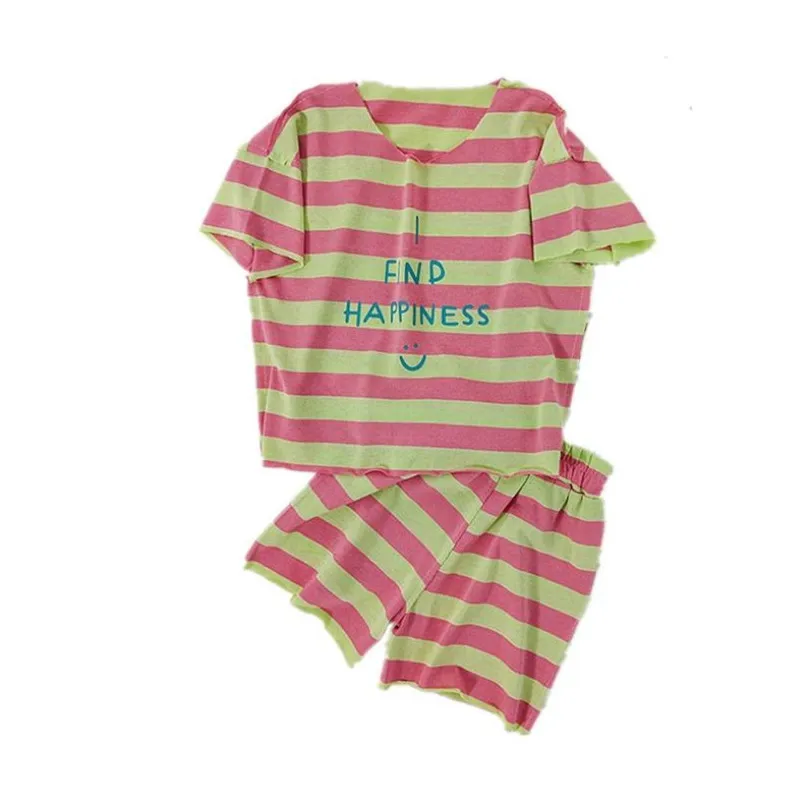 

Children Clothing Sets Summer Baby Girls Boys Striped Short Sleeve T-shirt+Shorts 2pcs Toddler Sport Suits Kids Outfits 2-7Yrs