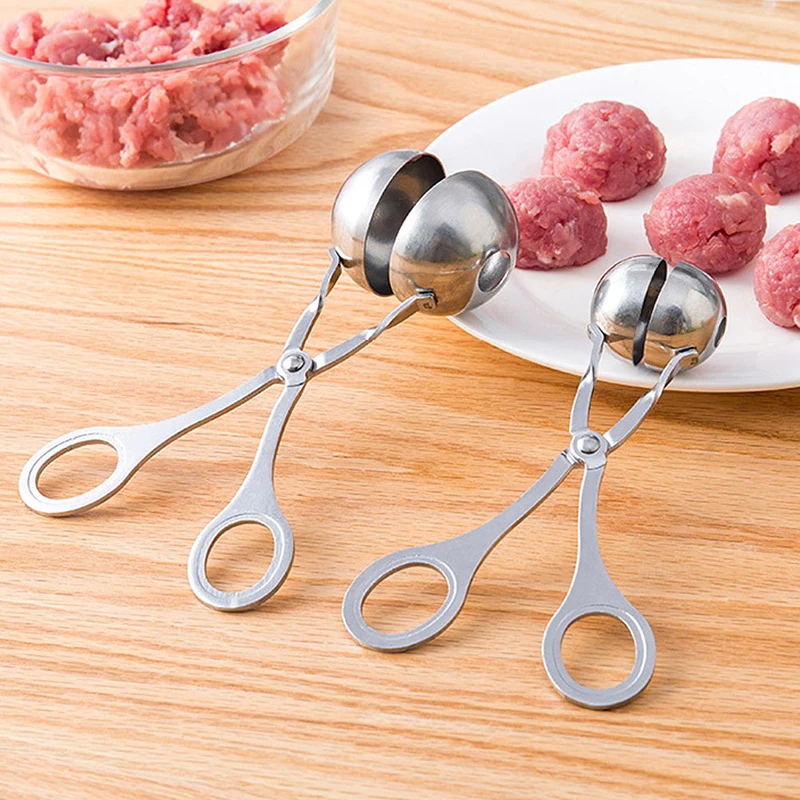 Горячий DIY мясо рыбы аппарат для лепки рисовых шариков удобный аппарат для приготовления фрикаделек из нержавеющей стали Фаршированная Фрикаделька зажим форма для фрикаделек инструменты