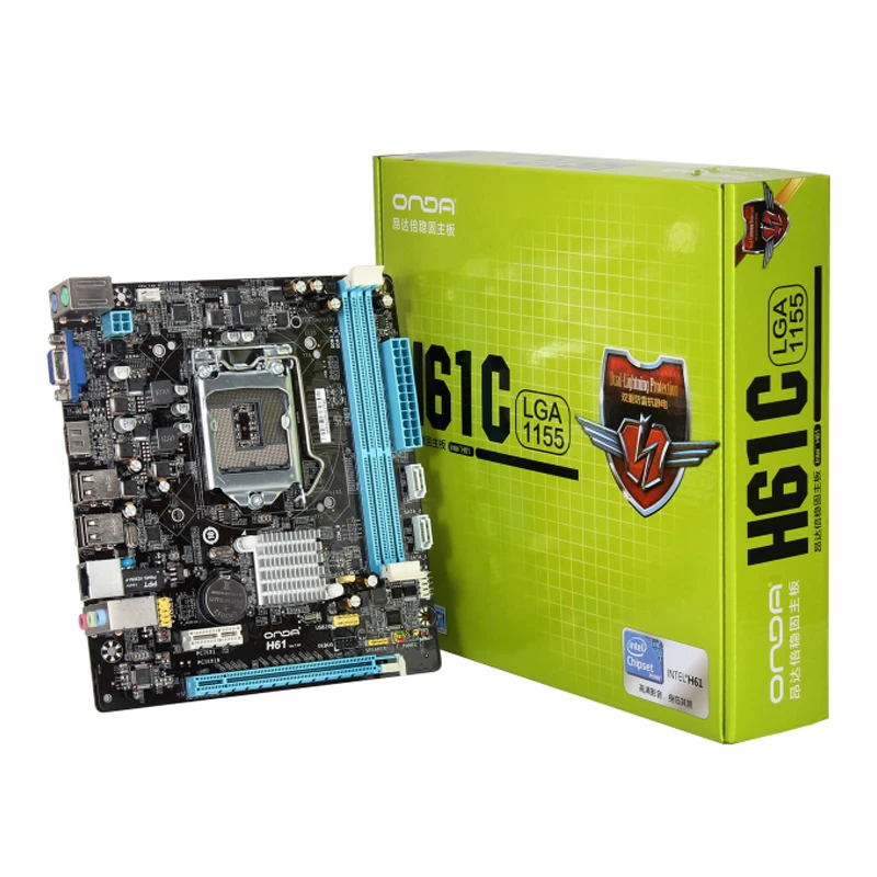 Onda H61C материнская плата LGA 1155 DDR3 ПАМЯТЬ 8 Гб SATA2.0 VGA/HDMI основная Intel H61 8G процессор ddr3
