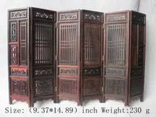 Hand carved Chinese collection hongshan chicken wings wood screen