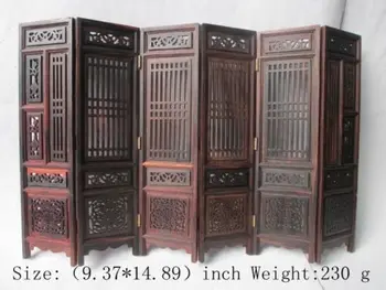 

Hand carved Chinese collection hongshan chicken wings wood screen