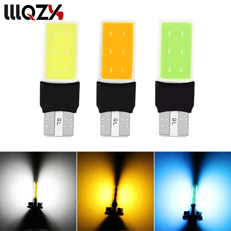 

1x Super bright t10 w5w led cob car led t10 5w5 12v t 10 bule white car light fog Lamp interior light w5w t10 canbus error free