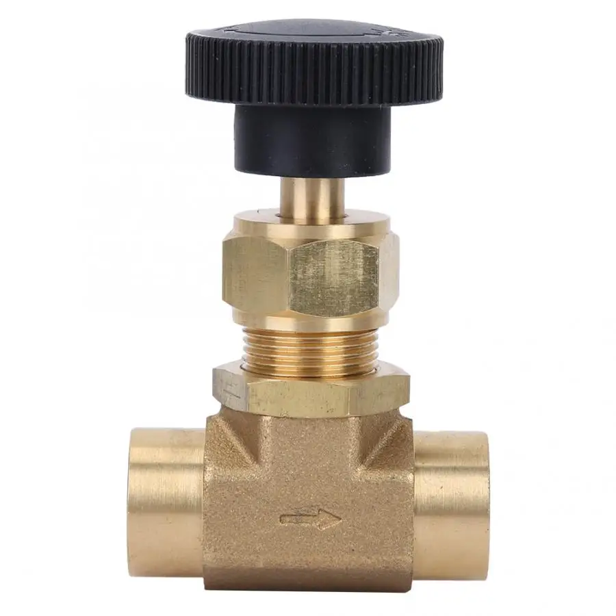 Трубчатый клапан промышленный высокого давления латунный инструмент игольчатый клапан управления 1/" с внутренней резьбой NPT 3000PSI электромагнитный клапан