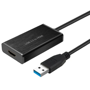 

USB 3.0 To HDMI Video Adapter 1080P Metal Shell AV Sync USB3.0 To HDMI External Video Graphic Card For PC TV Projector Monitor