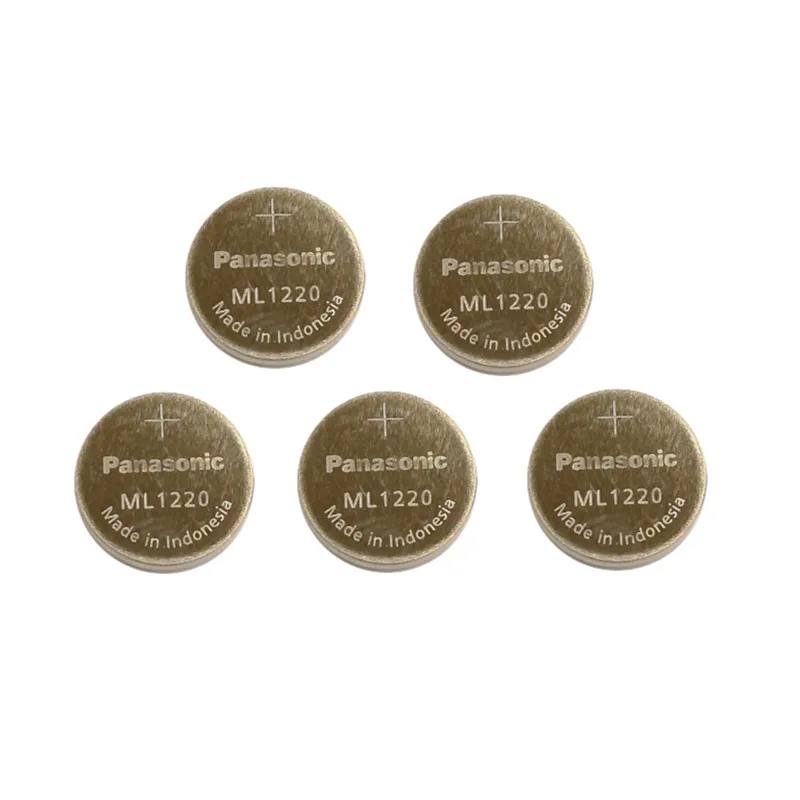 

5Pcs/Lot NEW Original Panasonic ML1220 3V ML 1220 Rechargeable Button Battery