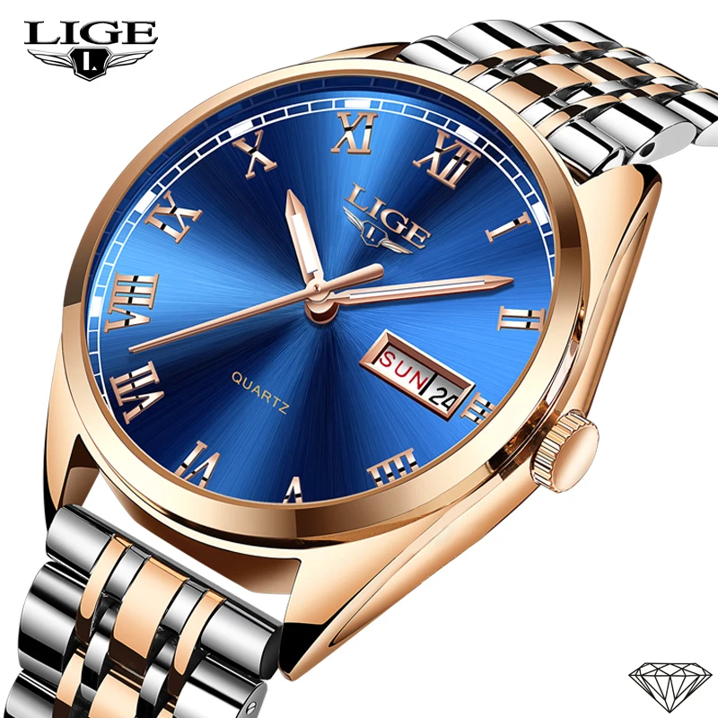 2019 LIGE New Rose Gold Women Watch Business Quartz Watch Ladies Top Brand Luxury Female Wrist Watch Girl Clock Relogio Feminin 2019 LIGE New Rose Gold Women Watch Business Quartz Watch Ladies Top Brand Luxury Female Wrist Watch Girl Clock Relogio Feminin