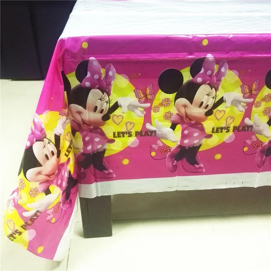 Pink Minnie Mouse Party Supplies Table Cloth Favor Kids Girls Birthday