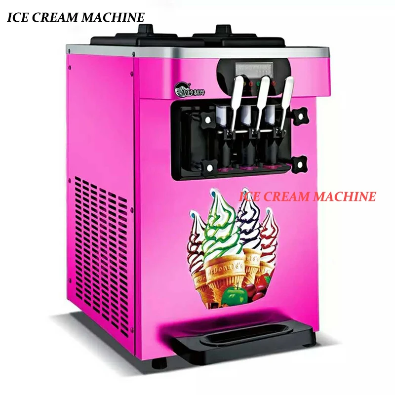 

Commercial Desktop Soft Ice Cream Machine Sweet Cone Ice Cream Machine 18L/H Ice Cream Maker 1600W 1PC XQ-18X