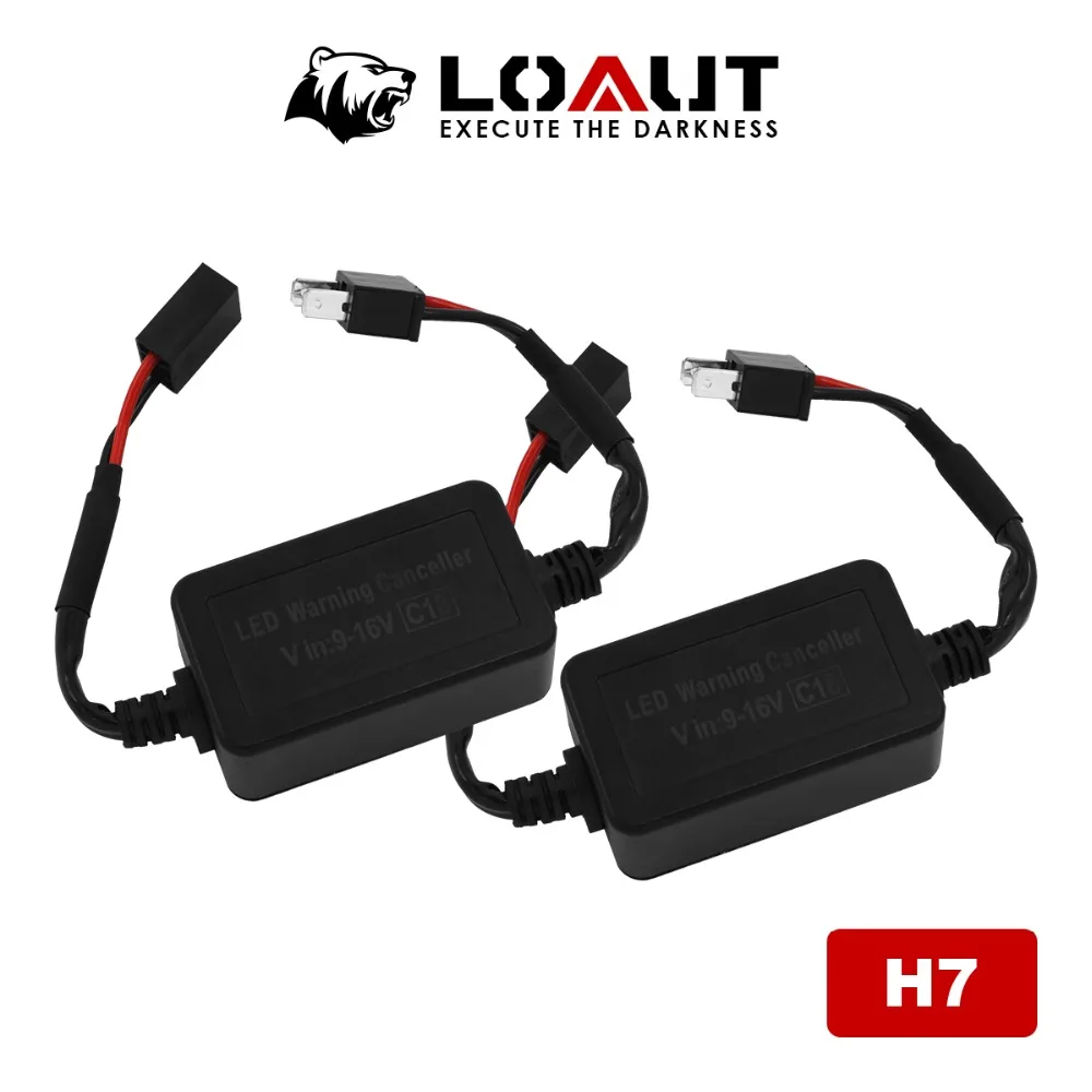 LOAUT скрытый светодиодный фары Canbus жгут проводов H8 H9 H11 H13 HID H4 H7 декодер H1 H3 9005 9006 9012 для benz, Audi V-W отменить ошибка