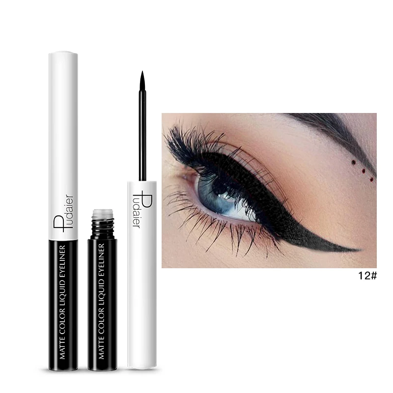 Матовый Водостойкий карандаш для глаз легко носить 15 цветов водостойкие пигменты цвет жидкий подводка для глаз макияж ручка карандаши для глаз Pudaier косметика