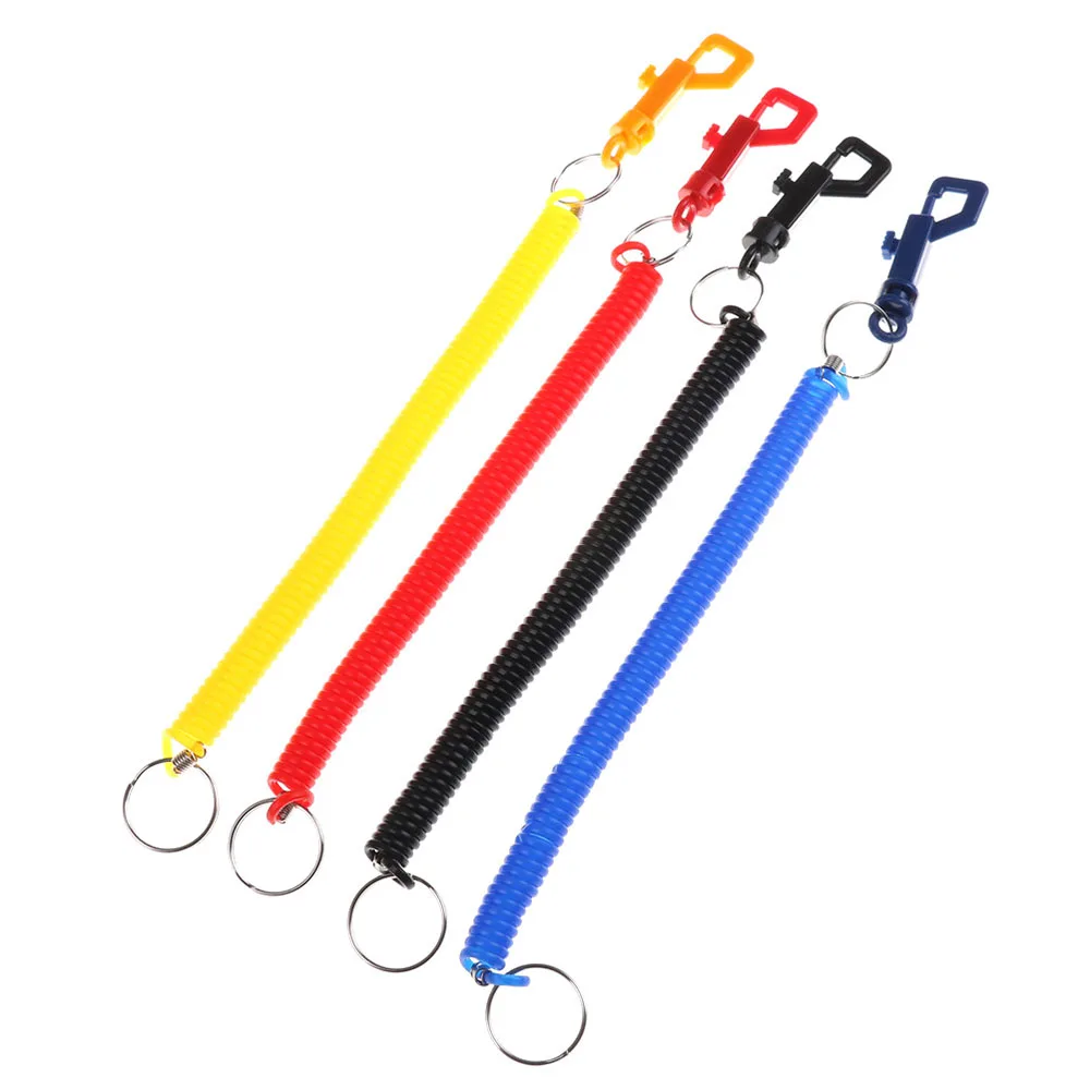 

New Colorful Spring Coil Retractable Badge Reel Key Ring ID Name Card Badge Holder for Bus Card Stationery Free Shipping