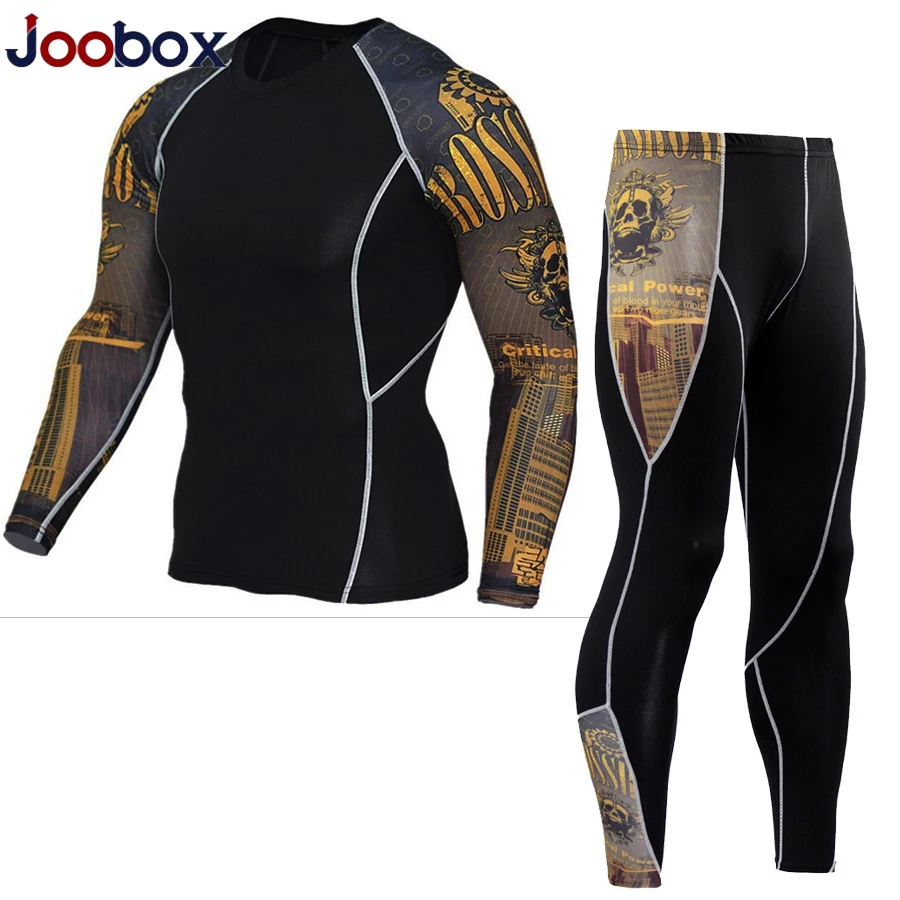 JOOBOX new thermal underwear men's underwear sets compression fleece sweat quick-drying thermal underwear men's clothing men set JOOBOX new thermal underwear men's underwear sets compression fleece sweat quick-drying thermal underwear men's clothing men set