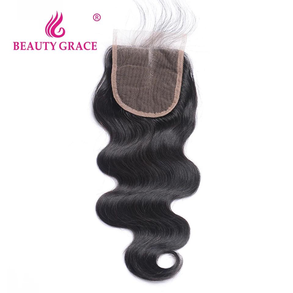 Beauty Grace Brazilian Body Wave Lace Closure With Baby Hair 4x4 Remy 100% Human Hair Middle Part Top Closures brazilian-body-wave-hair : image Beauty Grace Brazilian Body Wave Lace Closure With Baby Hair 4x4 Remy 100% Human Hair Middle Part Top Closures brazilian-body-wave-hair