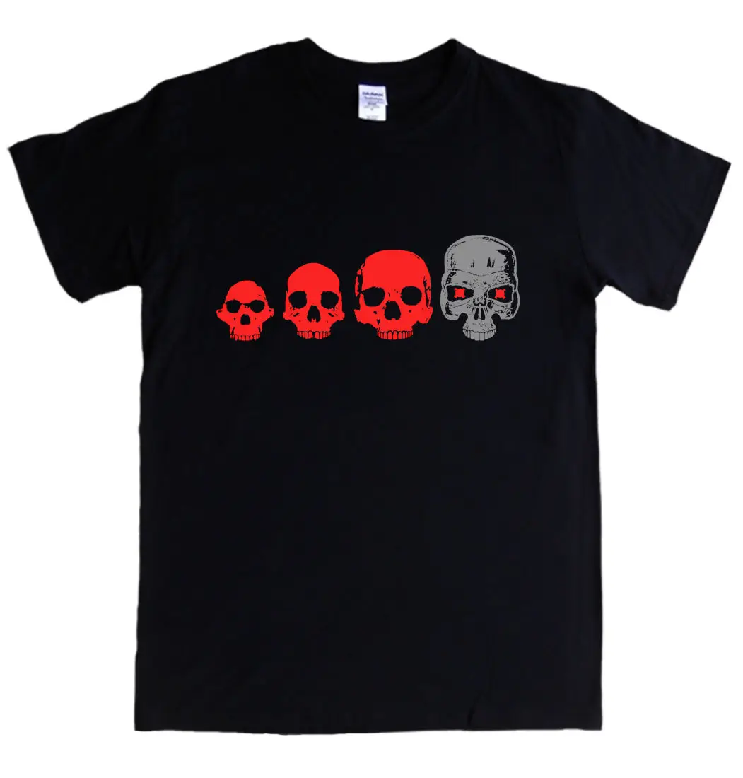TERMINATOR T-shirt S - 3XL Evolution Movie Cyborg Skull Robot Skynet Cyberdyne T Shirt Men Loose Size |