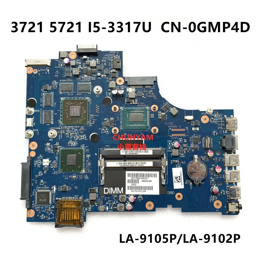 Kefu CN-0GMP4D GMP4D для DELL INSPIRON 17R 3721 5721 Материнская плата ноутбука VAW11 LA-9105P LA-9102P I5-3317U материнская плата