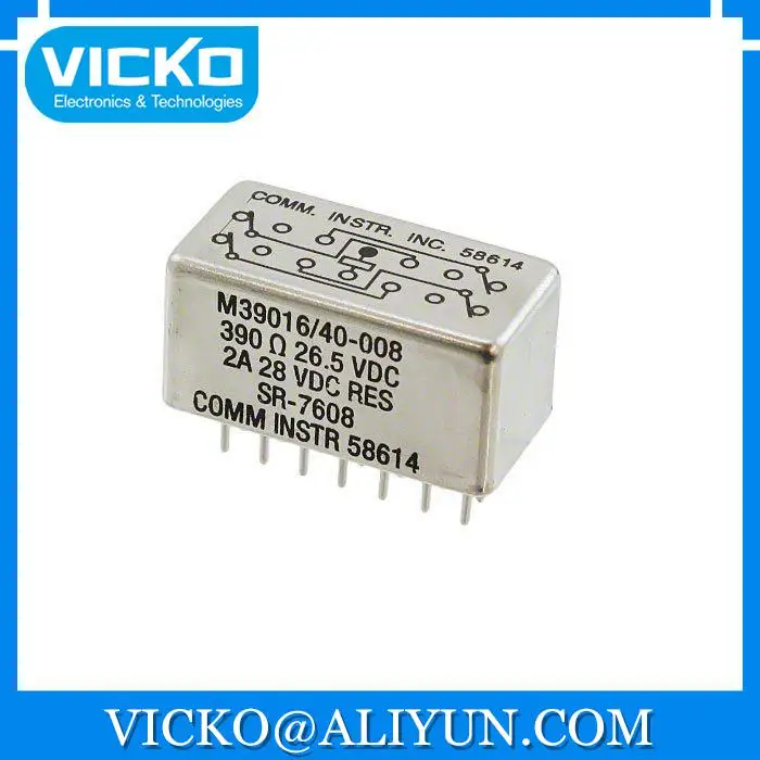 

[VK] SR-7608 RELAY GEN PURPOSE 4PDT 2A 26.5V Relays