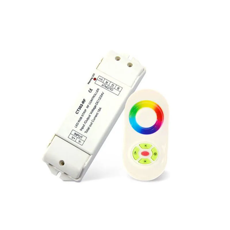 

12-24VDC input 6A*3 channel LED Color temperature adjustment LED Decoder LED Wireless Controller Series CT302-RF