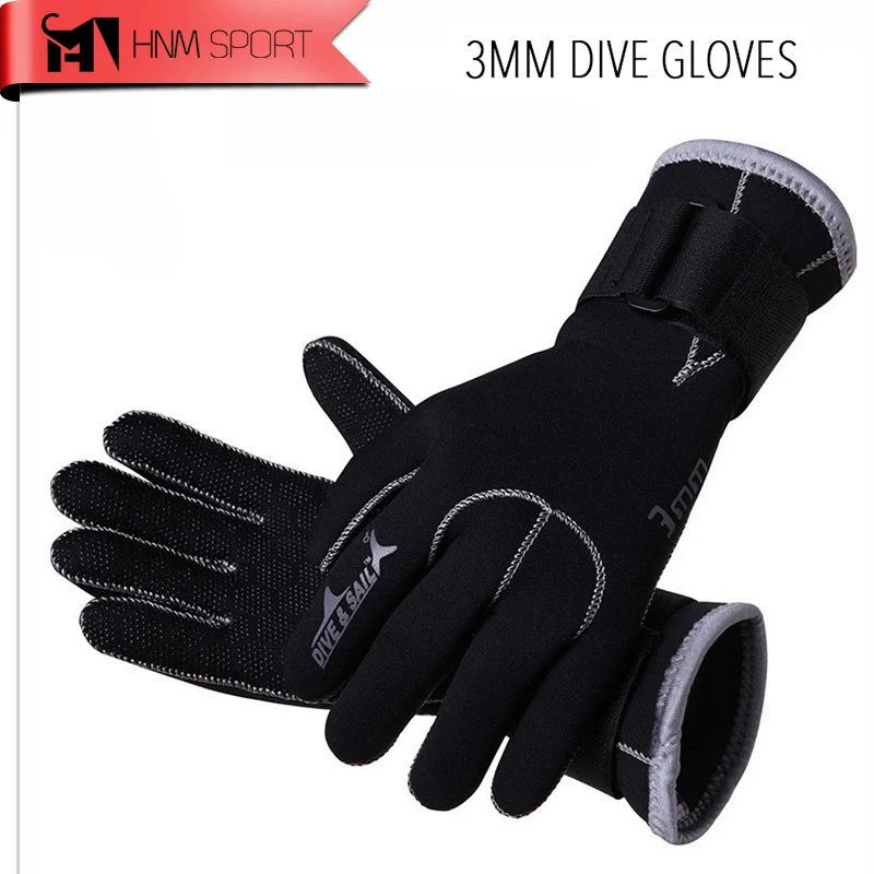 

2017 New 3mm Neoprene Diving Gloves Men High Quality Swimming Gloves for Spearfishing Keep Warm Diving Equipment Free Shipping