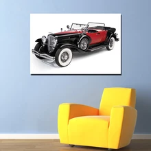 Duesenberg ВИНТАЖНЫЙ ПЛАКАТ с изображением автомобиля Картина на холсте, украшение Настенная картина для гостиной