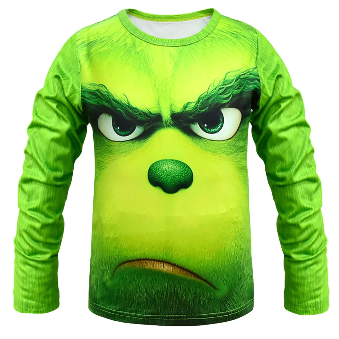 Grinch Cara Llena De Ropa 3D Hoodies De Los Muchachos Camisetas Para