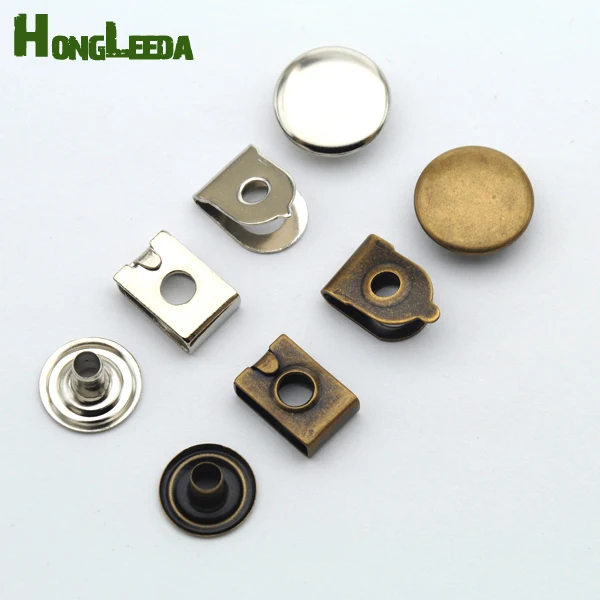100sets/lot 15mm 4 part metal brass trousers pants skirts hooks for boy
