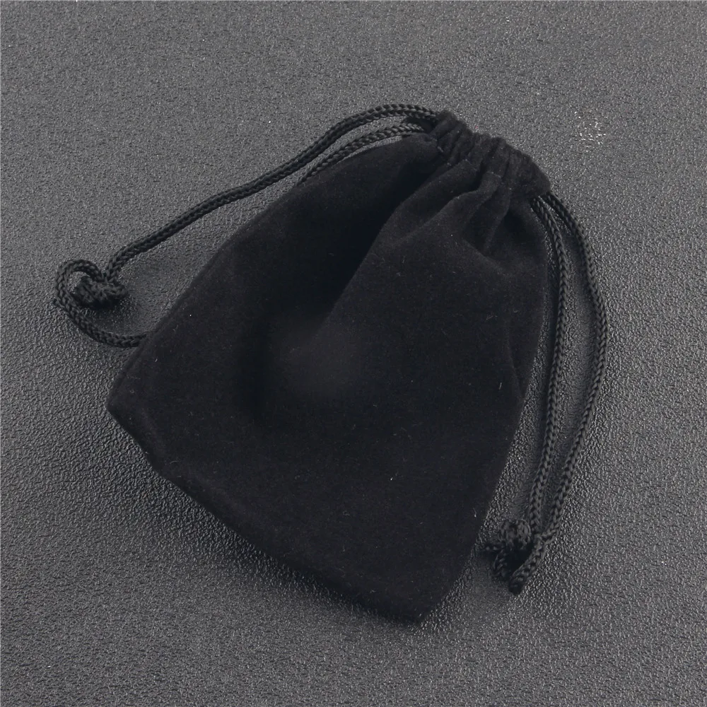 5 шт. 7*9 см черный бархат Кольцо Серьги Браслет для колье и сумки дисплей упаковка Подарочный мешочек