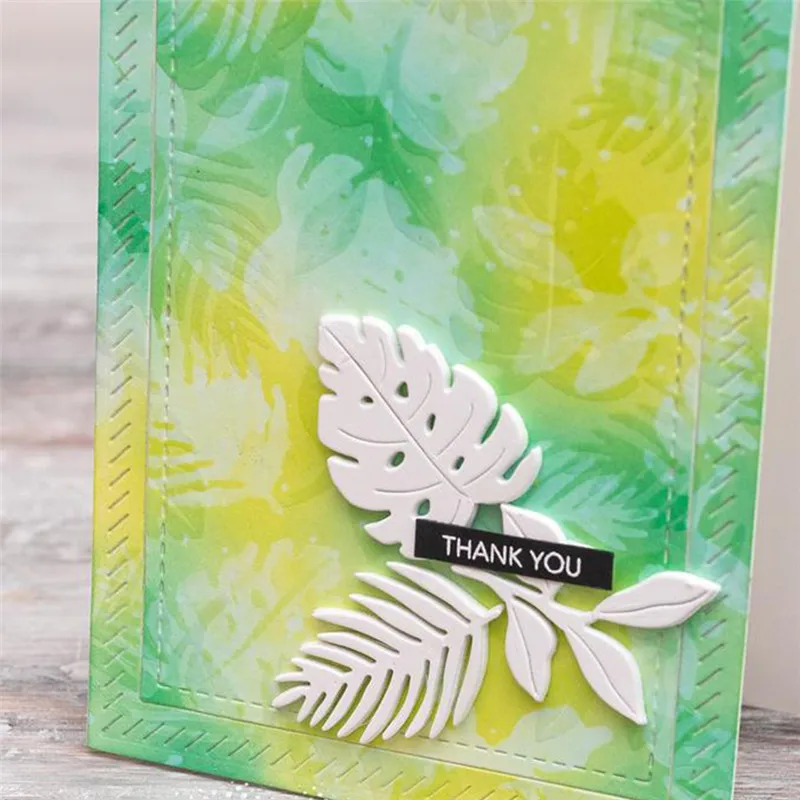 

Julyarts 6Pcs/lot Metal Cutting Dies Scrapbooking for Card Making DIY Embossing Cuts New Craft Greenery Dies Spring Leaf 2019