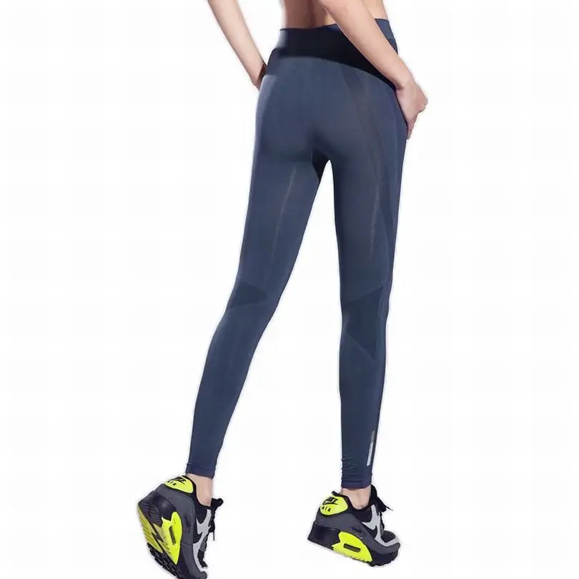Женские штаны для фитнеса или Йоги Спортивные лосины штаны Тренировочные до щиколотки спортивная одежда быстросохнущие леггинсы с пуш-ап YG045