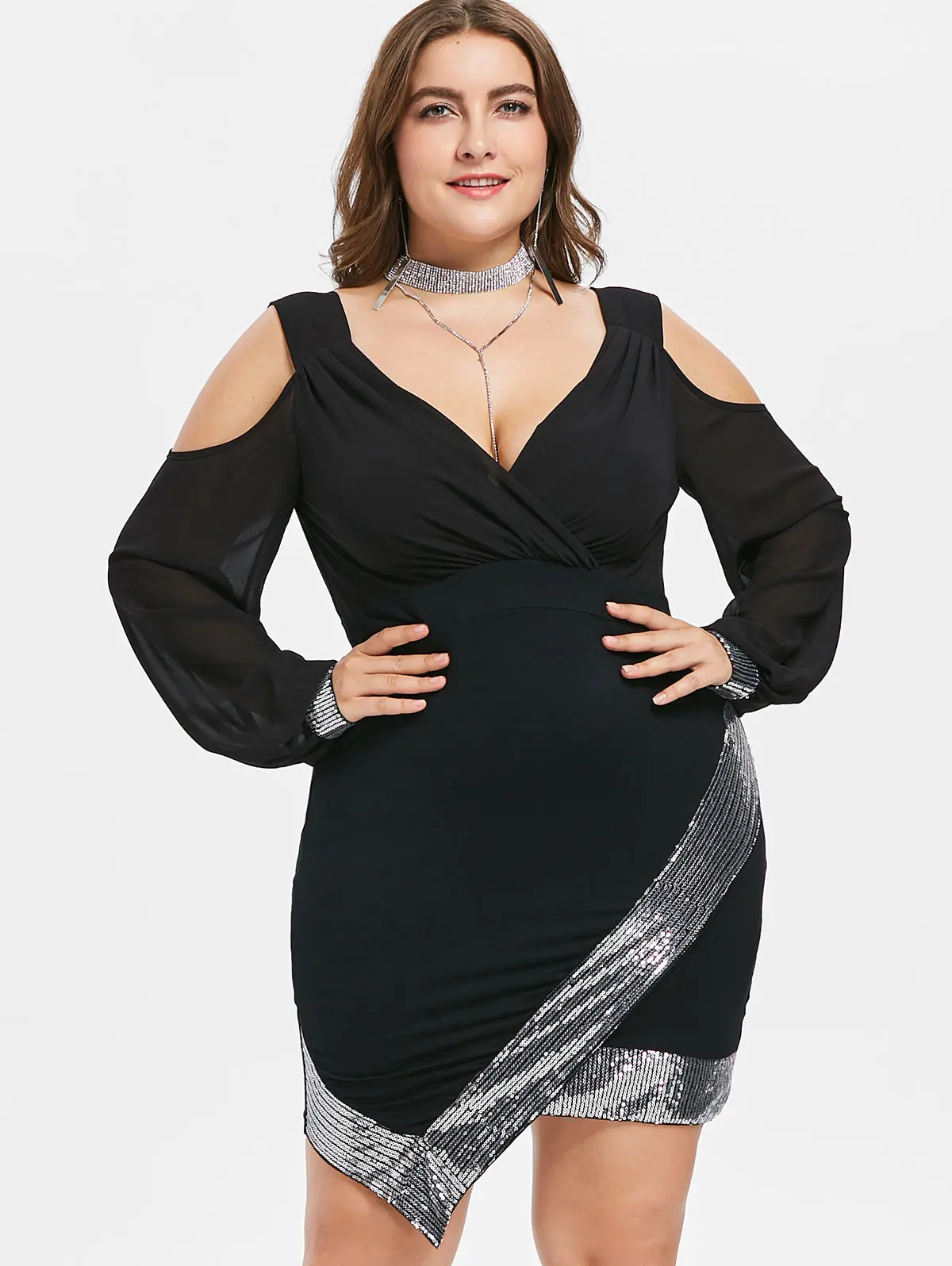 Dresses plus plum size long bodycon accessories Green sleeves bodycon dresses size plum plus long the