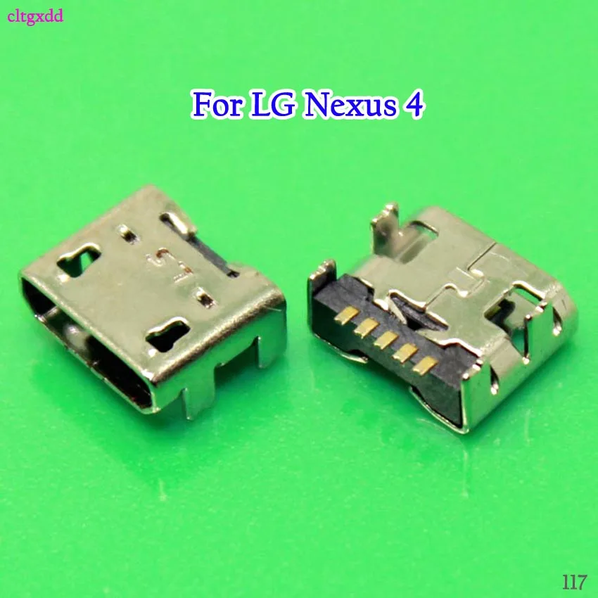 10 шт./лот Micro USB разъем для зарядного порта LG Google Nexus 4 E960 E610 P700 P705 L7 II P710 L9 P760 P768 P769