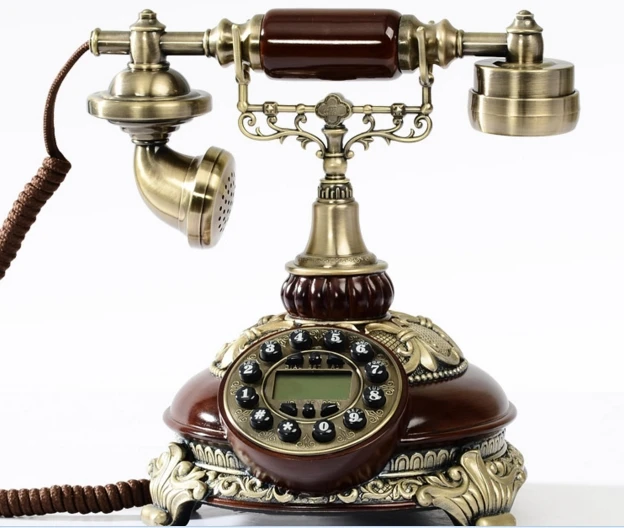 Классическая античная телефон антикварная старомодный установлены телефон/Hands-free/версии с подсветкой Идентификатор вызывающего абонента