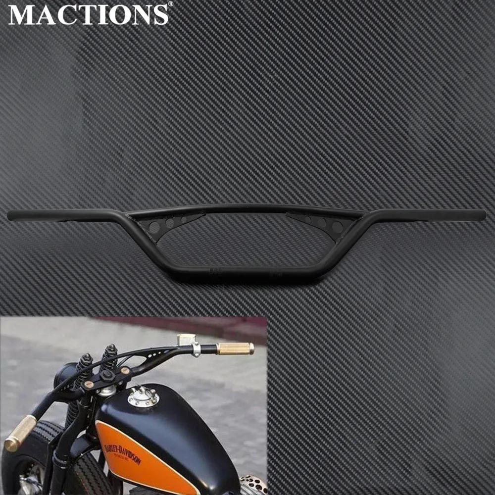 " Универсальный руль для мотоцикла Z Bars Кафе Racer руль для Harley XL883 1200 Dyna для Honda Chopper Cruiser