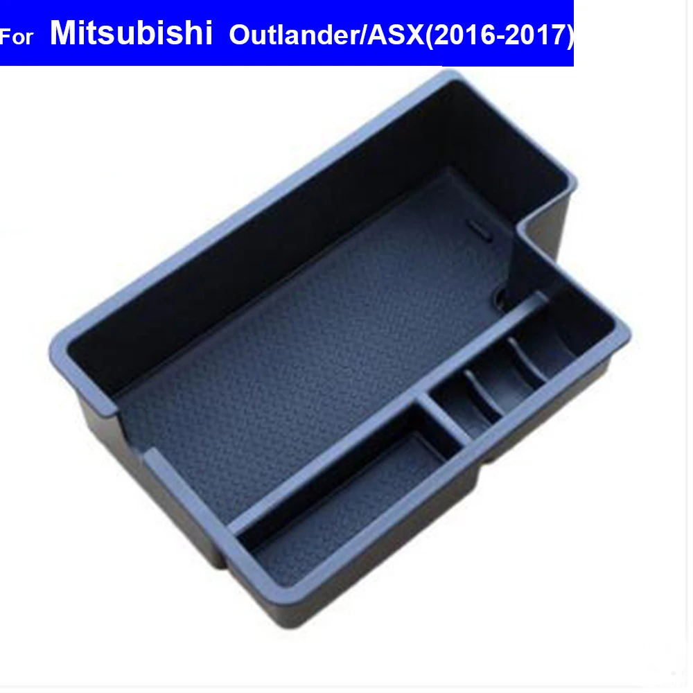 

Car Center Console Armrest Storage Secondary Box For Mitsubishi ASX Outlander 2016 2017 Auto Interior Parts Armrests