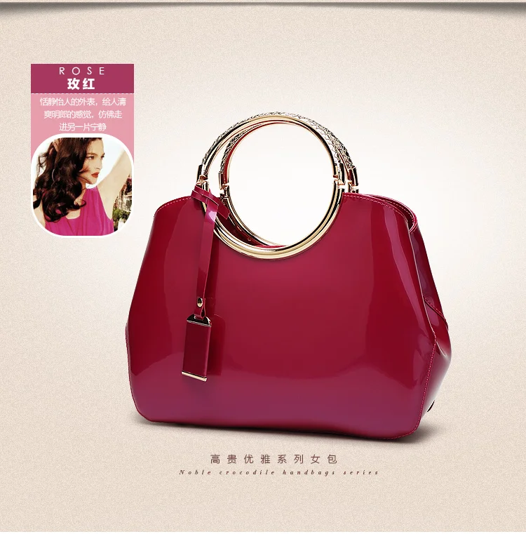 New High Quality Patent Leather Women bag Ladies Cross Body messenger Shoulder Bags Handbags Women Famous Brands bolsa feminina (21)