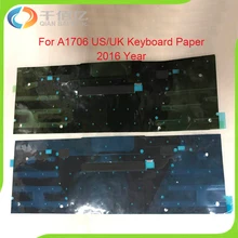 New US/UK Black Cover Foil Paper Shield Backlit A1706 Keyboard Backlight For Macbook Pro 13″ Retina A1706 2016 Year