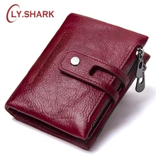 LY.SHARK small wallet female wallet women genuine leather purse credit card holder coin purse lady wallet zipper walet money bag LY.SHARK small wallet female wallet women genuine leather purse credit card holder coin purse lady wallet zipper walet money bag