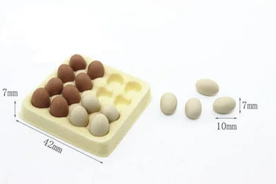 1:12 Кукольный домик Миниатюрные аксессуары мини яйцо с лотками для яиц модель для DIY Кукольный дом Кухня Еда приготовление пищи игры