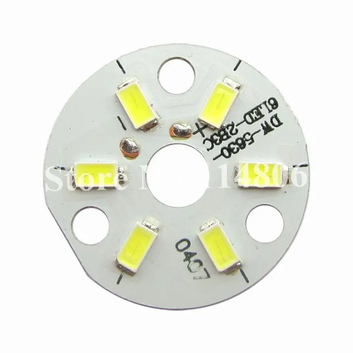 

10pcs 3W 9V 300mA 300LM Warm White 3000K~3500K 5630 5730 SMD LED With 33mm MPCB AL Base For Light Bulb