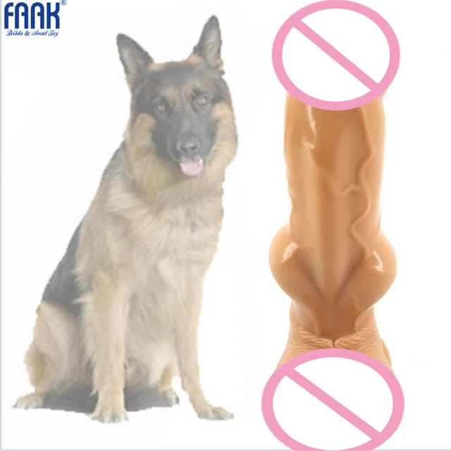 Big And Dok Sex - FAAK Realistic Dog Dildo With Suction Cup Female Masturbation Big Penis Animal  Porn Adult Products Sex