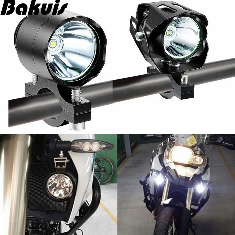 

1/2 pcs Waterproof e-bike headlight XML T6 Led 10W input DC 12V 36V 48V 60V Electric Bicycle Headlight Front Lamp For Moto Bike