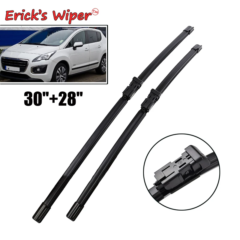 

Erick's Wiper LHD Front Wiper Blades For Peugeot 3008 MK1 2008 - 2015 Windshield Windscreen Clean Window Rain Brushes 30"+28"