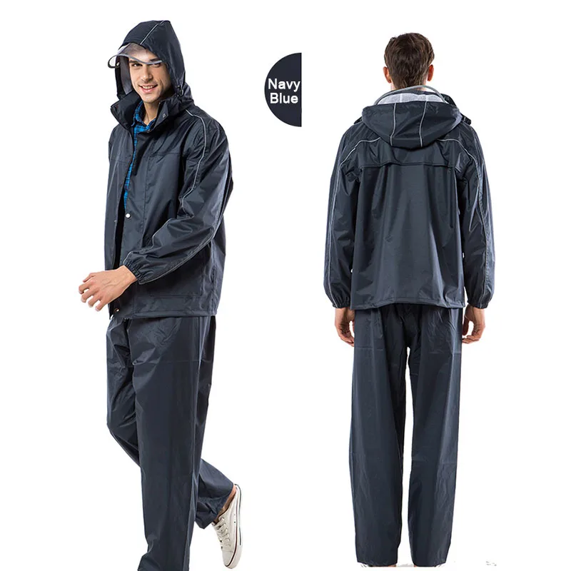 Yuding Fishing Jackets Raincoat Polyester Rain Coat Men Women Rain