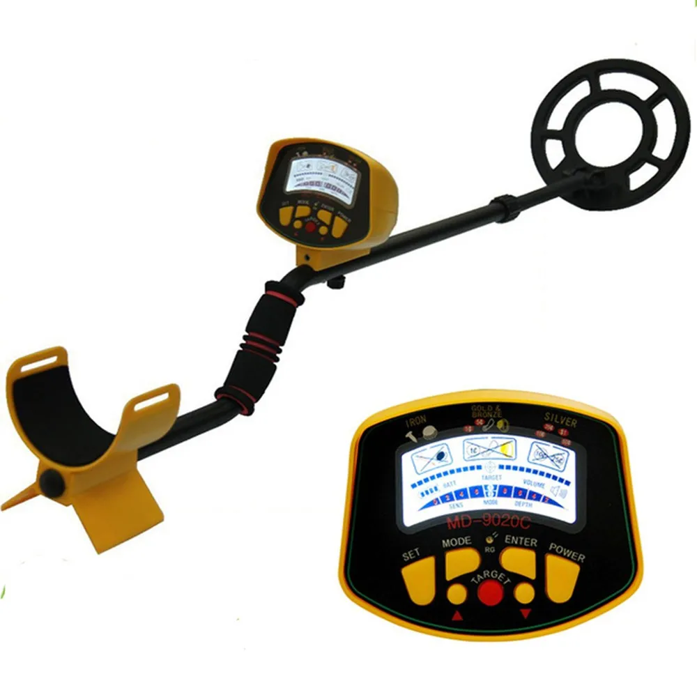 

High Quality Upgraded Metal Detector MD-9020C Patented with LCD Display, Outdoor Adventure Gold Detectors MD9020C
