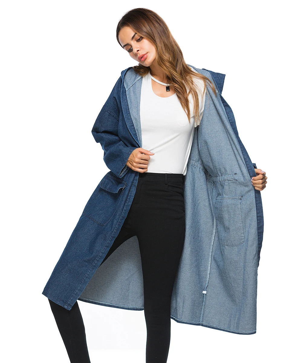 Женская ветровка оверсайз длинная весенне осенняя 2019|denim jackets ladies|bomber coatdenim jacket |