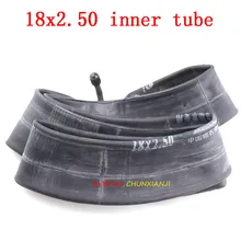 Высокое качество InnerTube 18x2,50 с изогнутым угловым стержнем клапана подходит для многих газовых электрических скутеров и электровелосипедов 18x2,5 внутренняя трубка