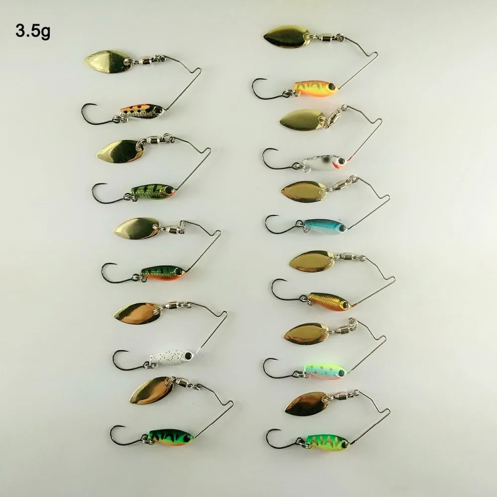 BassLegend- Metal Bait Mini Spinnerbait Bass Pike Trout Chub Fishing Lure Jigging Spoon 3.5g/5.5g/7g BassLegend- Metal Bait Mini Spinnerbait Bass Pike Trout Chub Fishing Lure Jigging Spoon 3.5g/5.5g/7g
