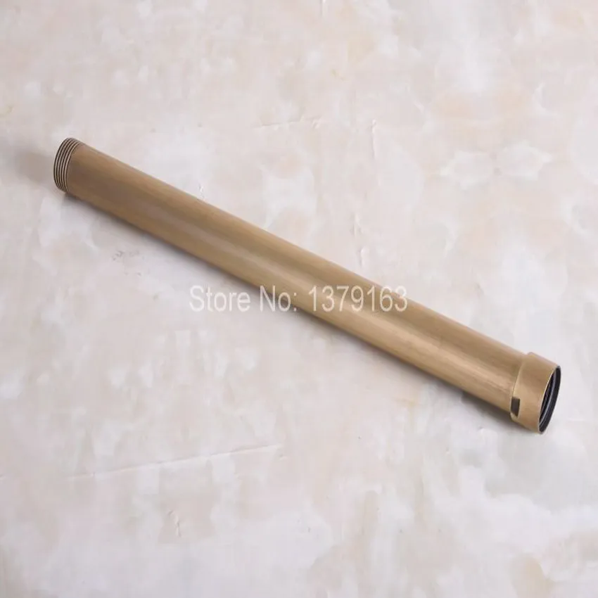 Vintage Antique Brass Bathroom Accessory Aba701 Friendly 320mm Extension Tube Pipe Rod Set For Rain Shower Faucet Set g3/4 Connection
