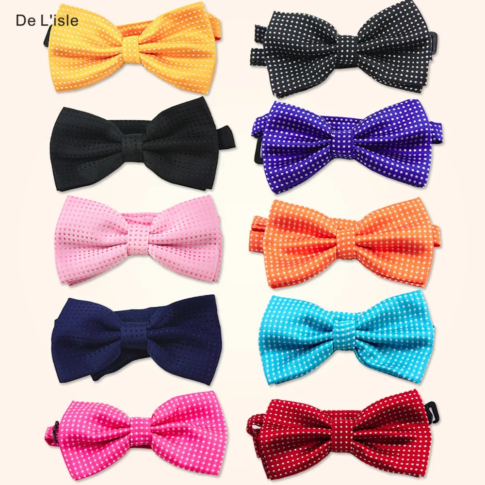 

Fashion Adjustable Bowtie Polka Dot Wedding Party Butterfly Cravat Candy Colour Noble Tie - Factory Outlet